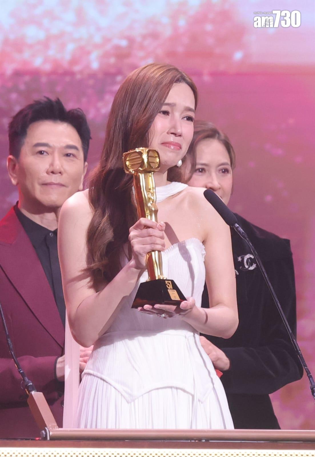 傅嘉莉憑《反黑英雄》奪「最佳女配角」。(吳康琦攝)