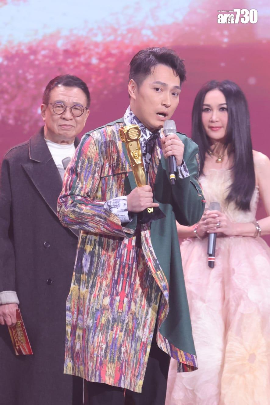 林景程獲頒「最佳男配角」。(吳康琦攝)