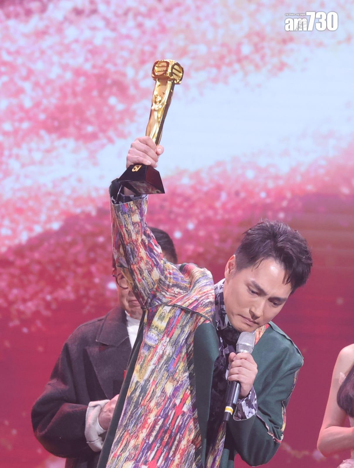 林景程憑《反黑英雄》奪「最佳男配角」。(吳康琦攝)