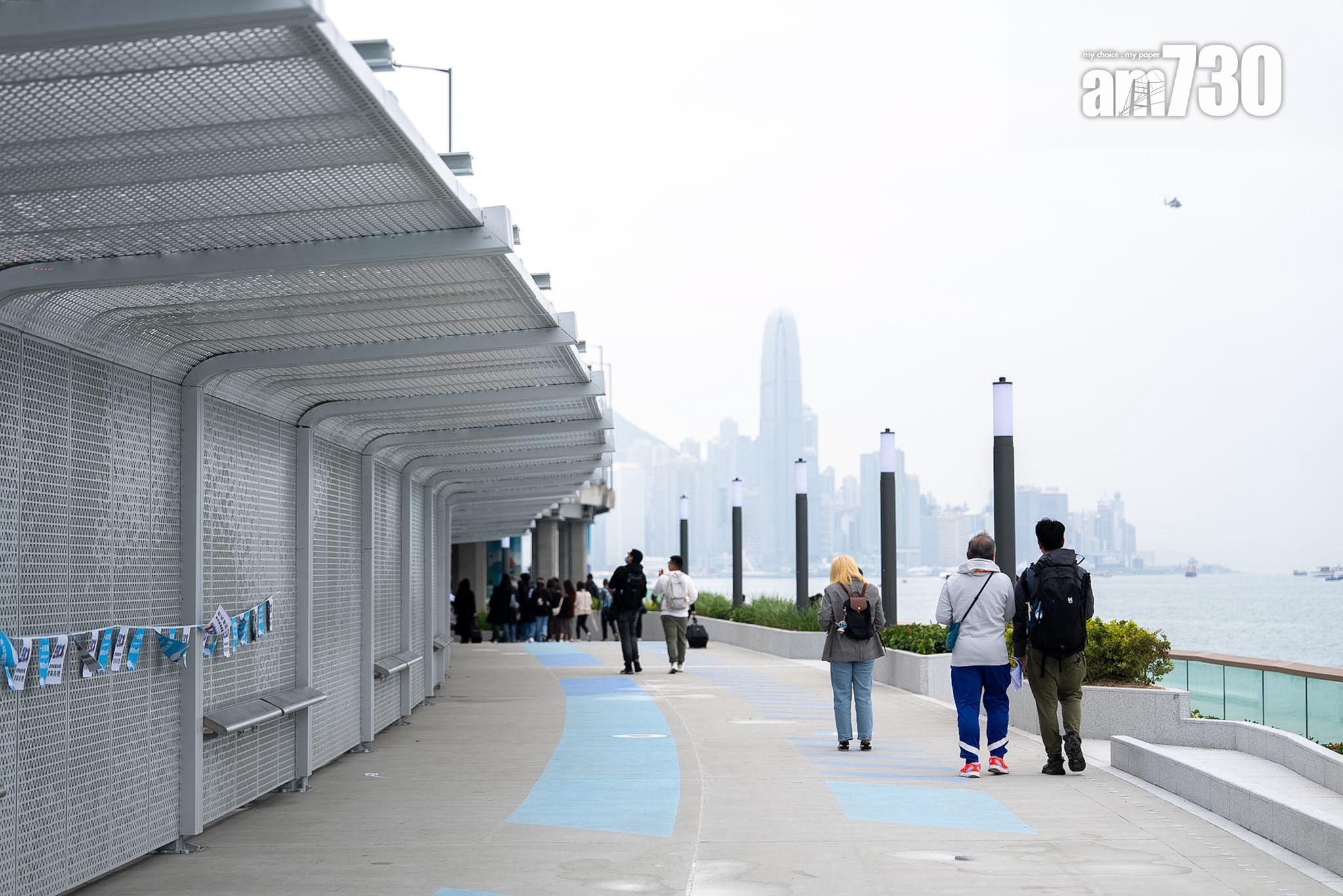 北角東岸板道西段周日開放。(林靄怡攝)