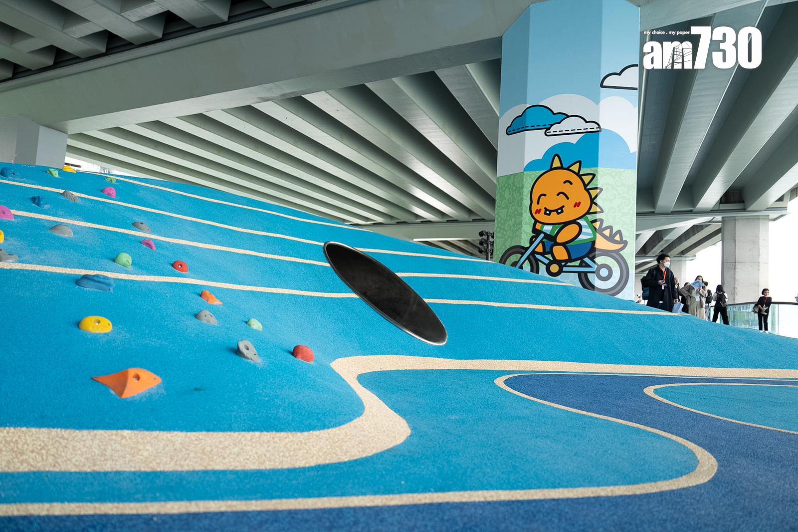 北角東岸板道西段周日開放。(林靄怡攝)