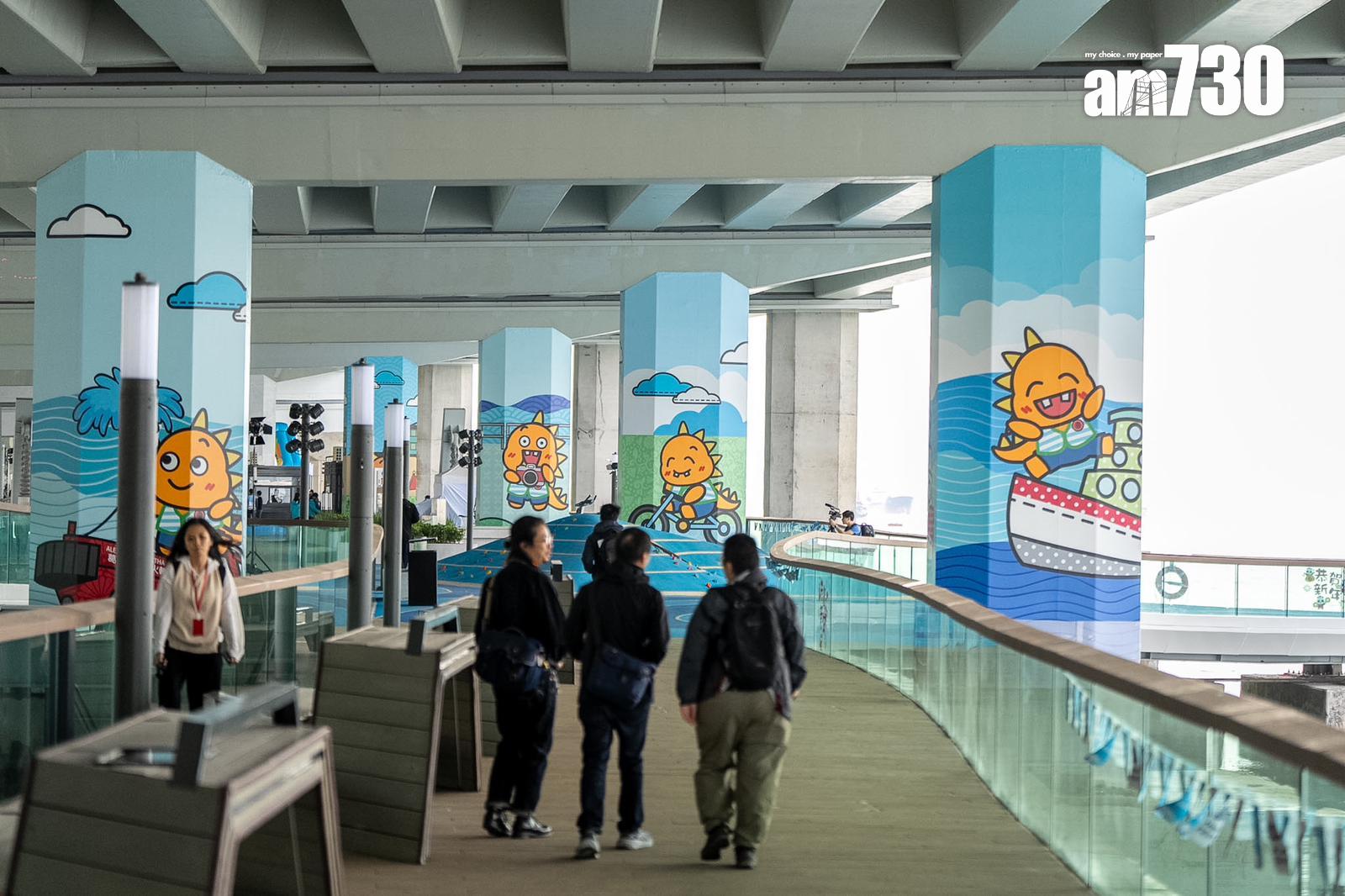 北角東岸板道西段周日開放。(林靄怡攝)