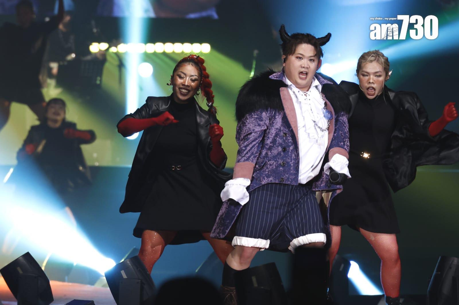 肥仔的跳唱版《墳P》超有驚喜。(林俊源攝)