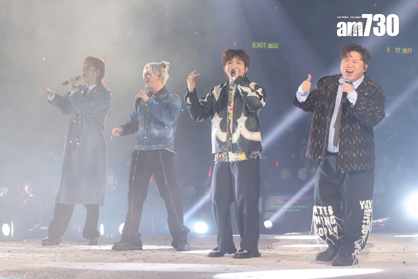 陳慧嫻演唱會請來ERROR擔任嘉賓。(吳康琦攝)