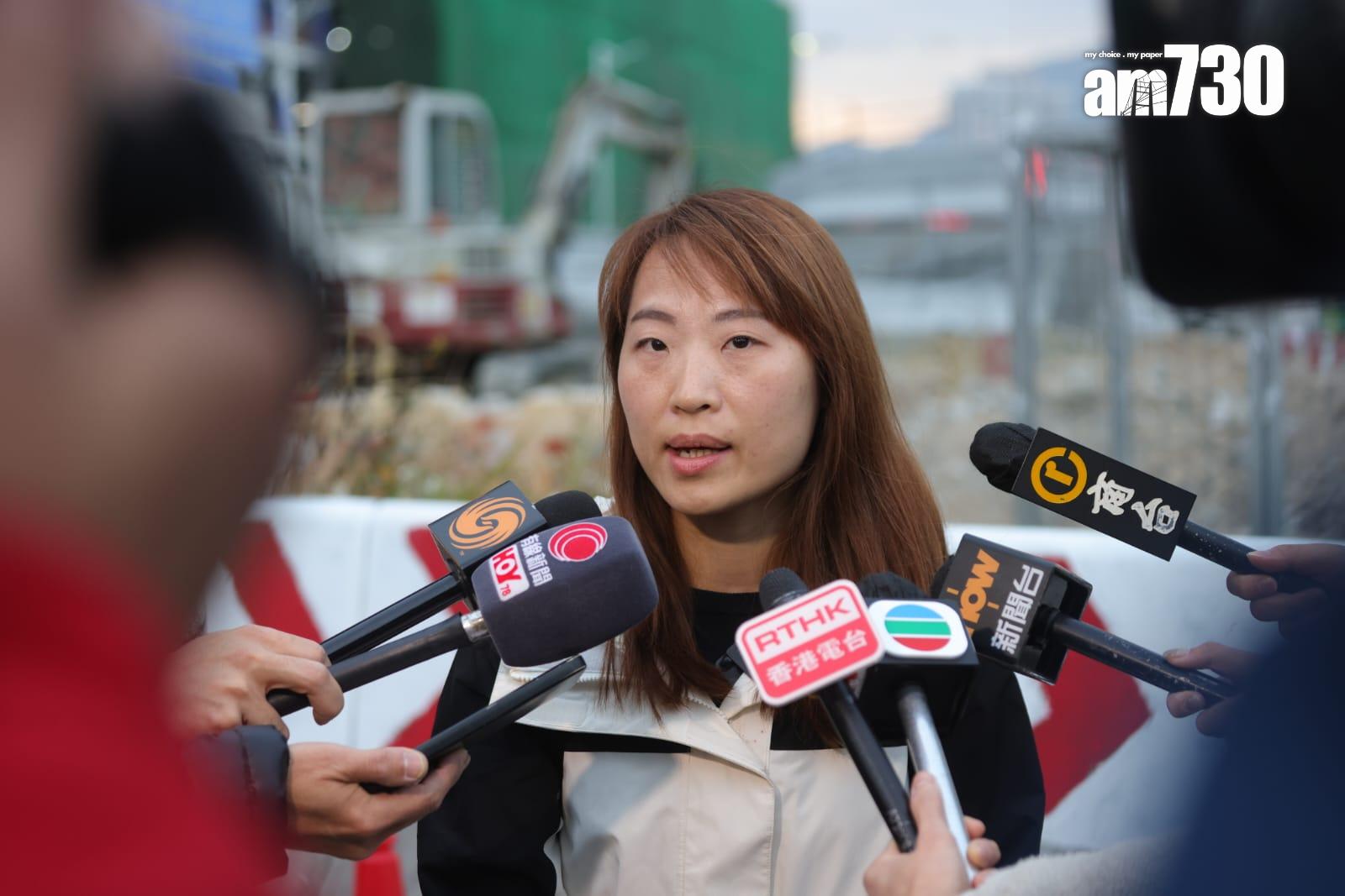 蕭倩文認為,今次事件與去年2月啟德跑道區住宅地盤棚架倒塌是同類意外。(吳康琦攝)