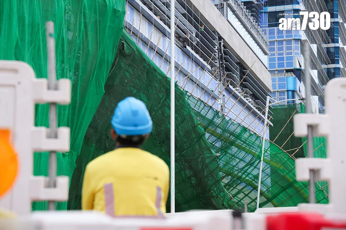 啟德新急症醫院地盤有棚架倒塌。(資料圖片/吳康琦攝)