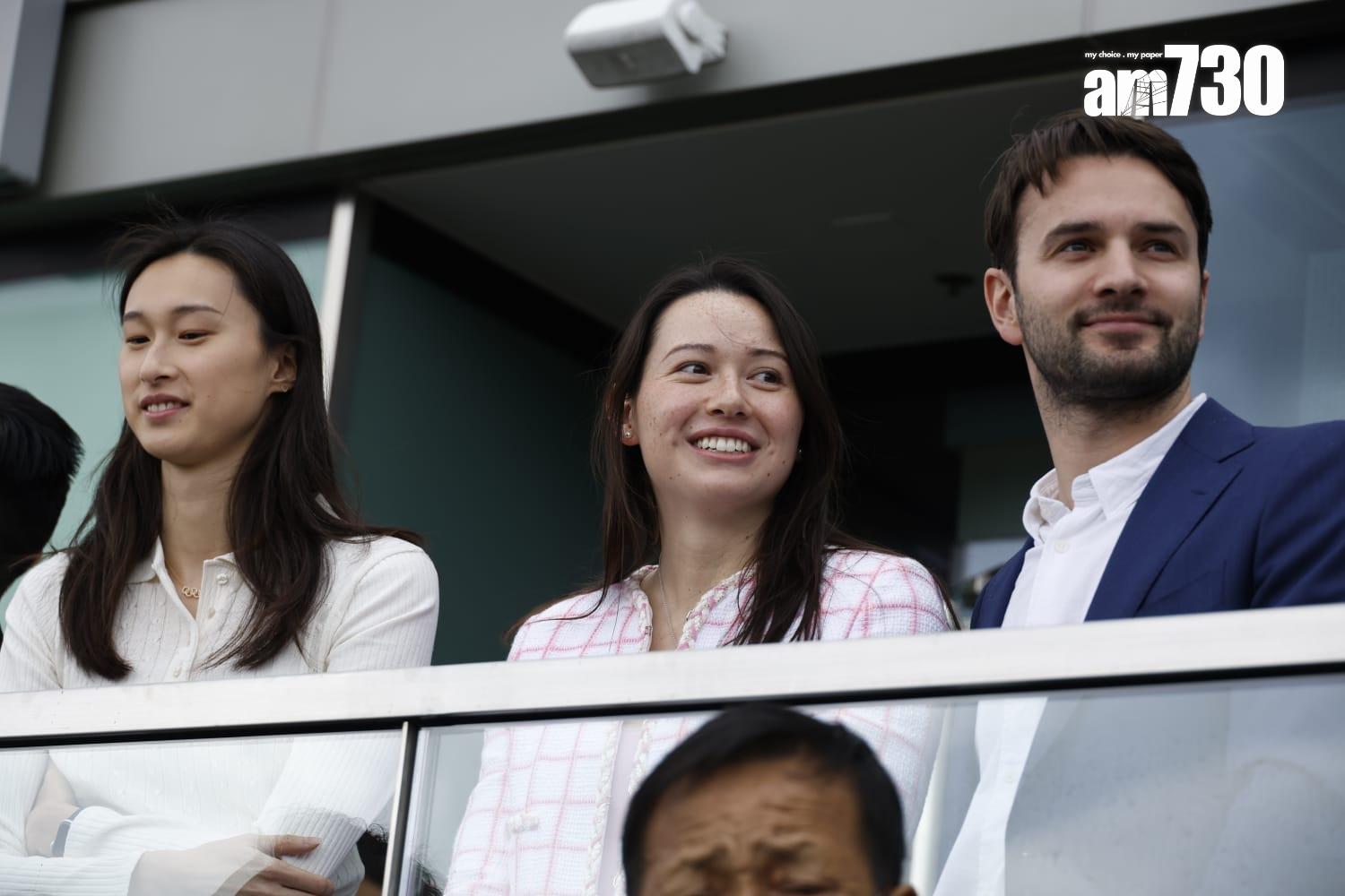 飛魚何詩蓓出席農曆新年賽馬日。(林俊源攝)