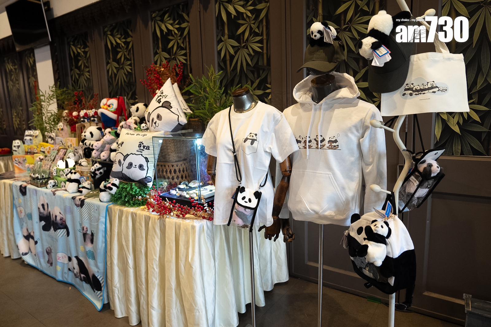 海洋公園亦設有多個熊貓打卡點,為今個新年增添大熊貓元素。(林靄怡攝)