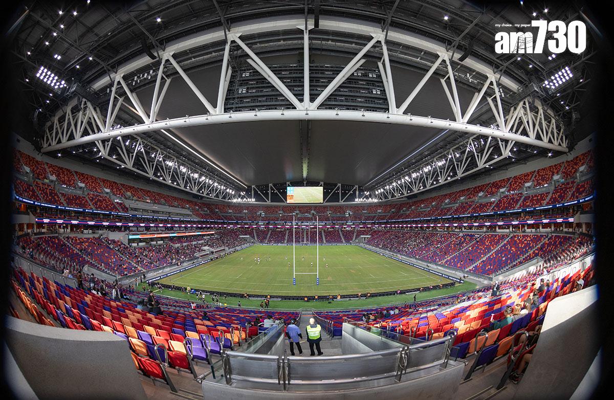 啟德體育園主場館1月5日舉行首場測試賽。(資料圖片/蘇文傑攝)