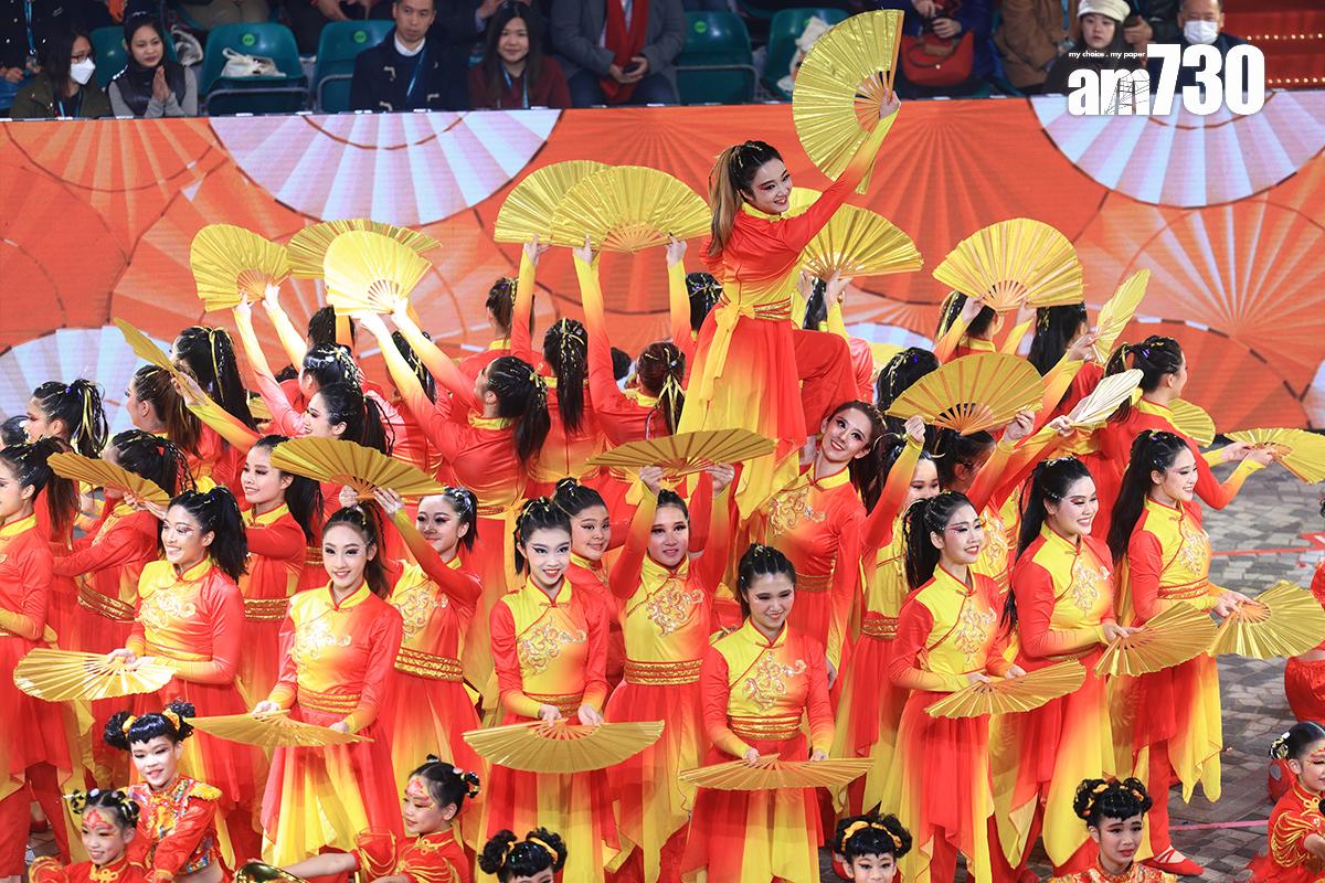 2024年的「新春國際匯演之夜」在尖沙咀上演。(資料圖片/中通社)