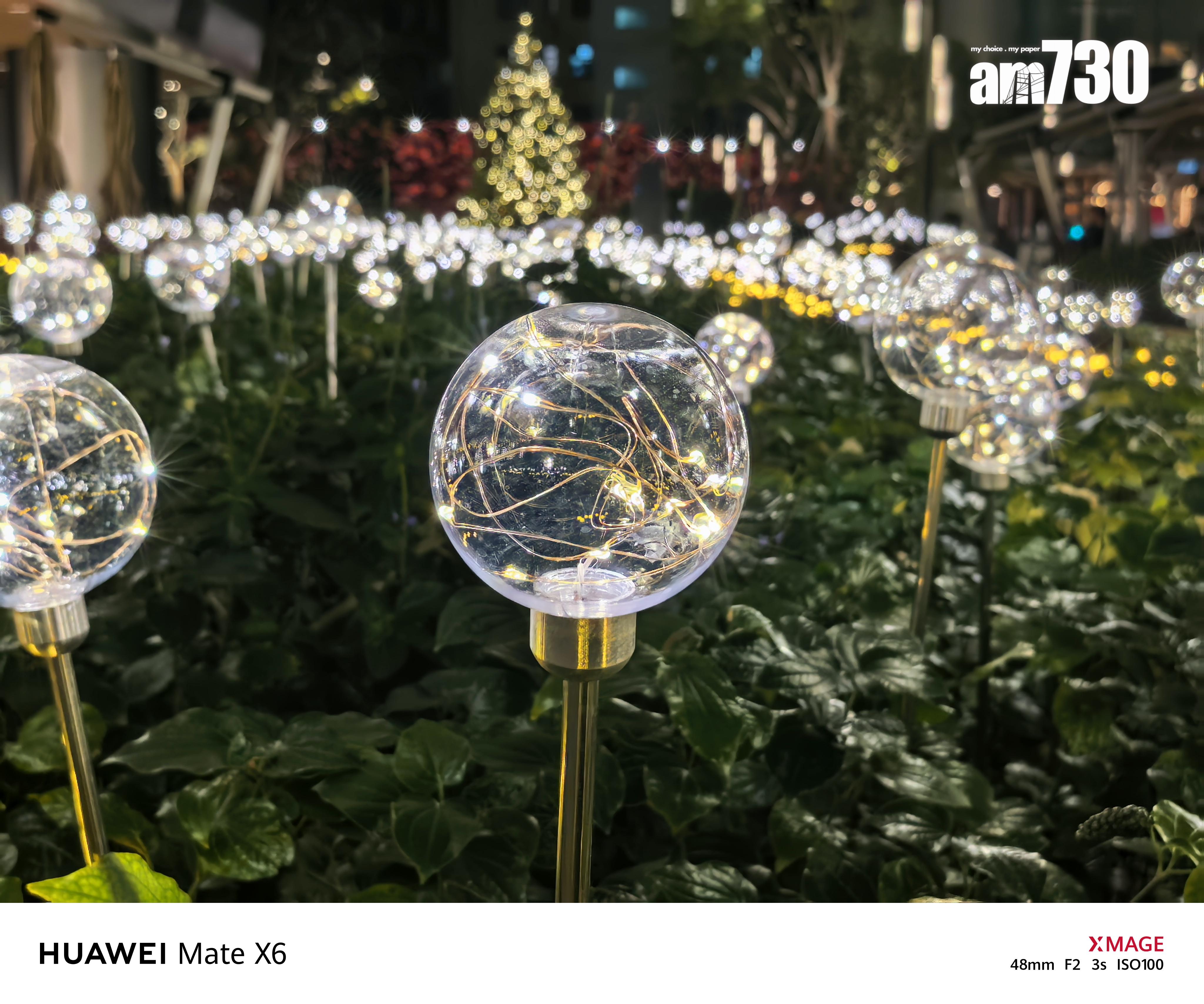 HUAWEI Mate X6試相夜景模式。