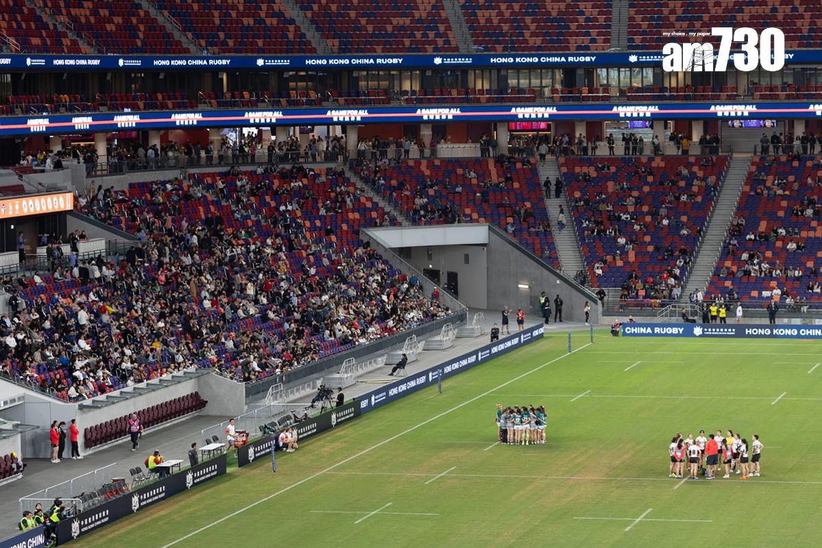 啟德體育園主場館今日舉行首場測試賽。(蘇文傑攝)