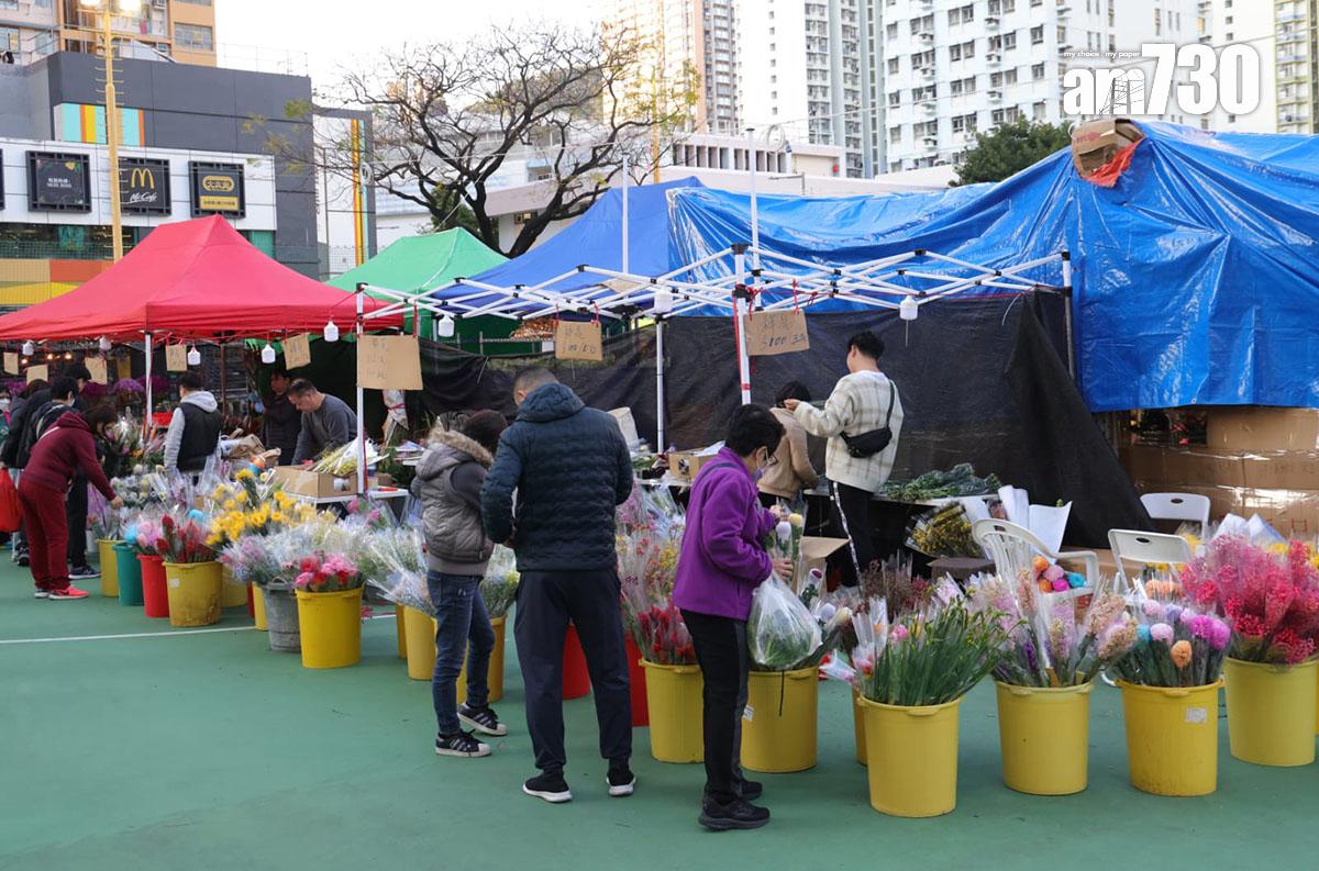 長沙灣年宵市場已經重開。(吳康琦攝)