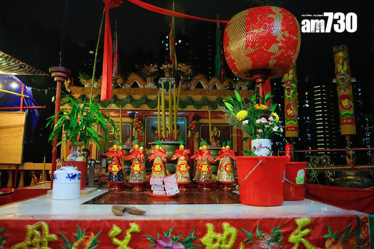 香港潮屬社團總會2023年舉辦活動,讓參加者到盂蘭勝會場地體驗盂蘭文化。(資料圖片/中通社)