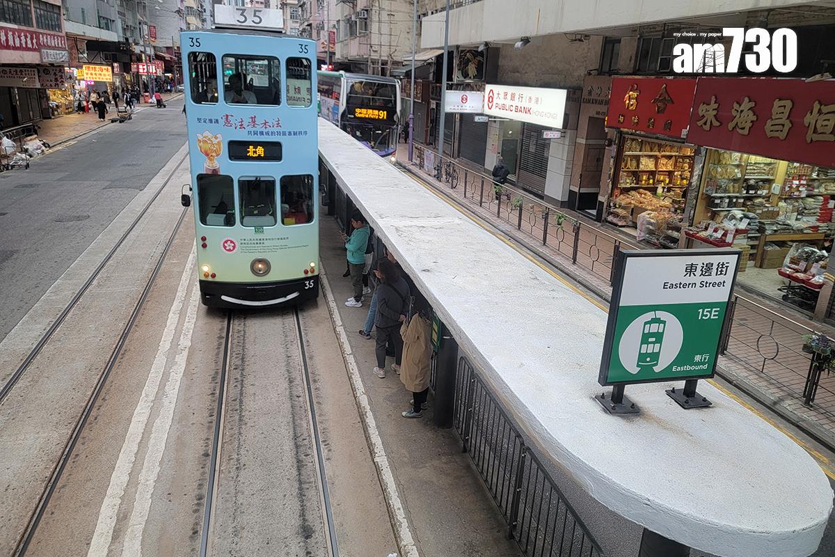 部分電車站設有附設上蓋的月台。(鍾式明攝)