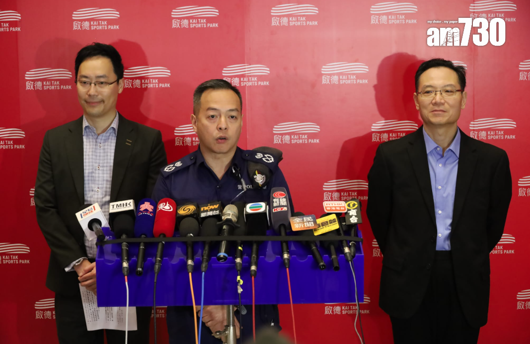 啟德體育園完成最後大型演練。(鍾式明攝)