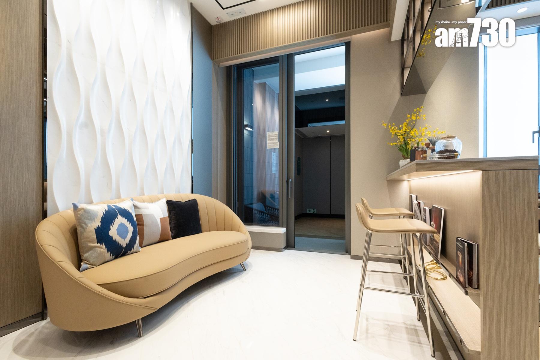 朗天峰示範單位|403呎兩房開放式廚房戶 特高樓底釋放空間感(多圖有片)|元朗新盤