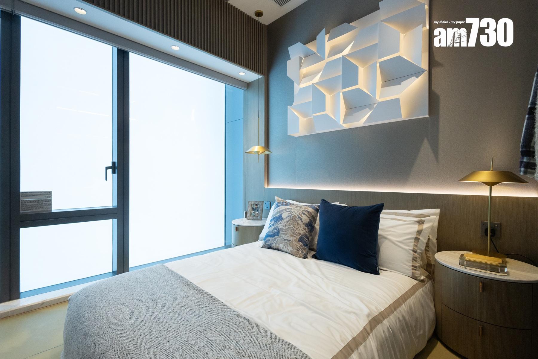 朗天峰示範單位|403呎兩房開放式廚房戶 特高樓底釋放空間感(多圖有片)|元朗新盤