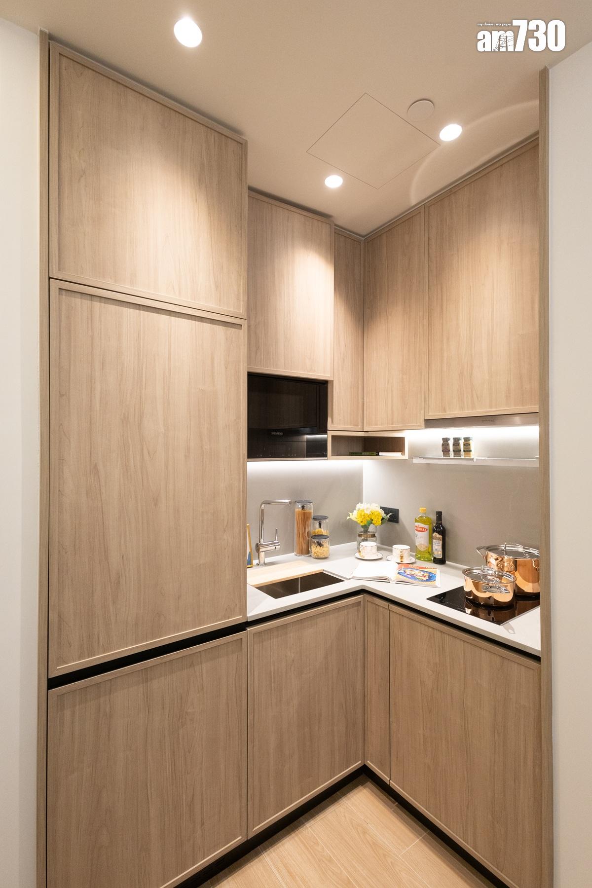 朗天峰示範單位|311呎一房配備傢俬套餐 設計風格充滿自然氣息(多圖有片)|元朗新盤