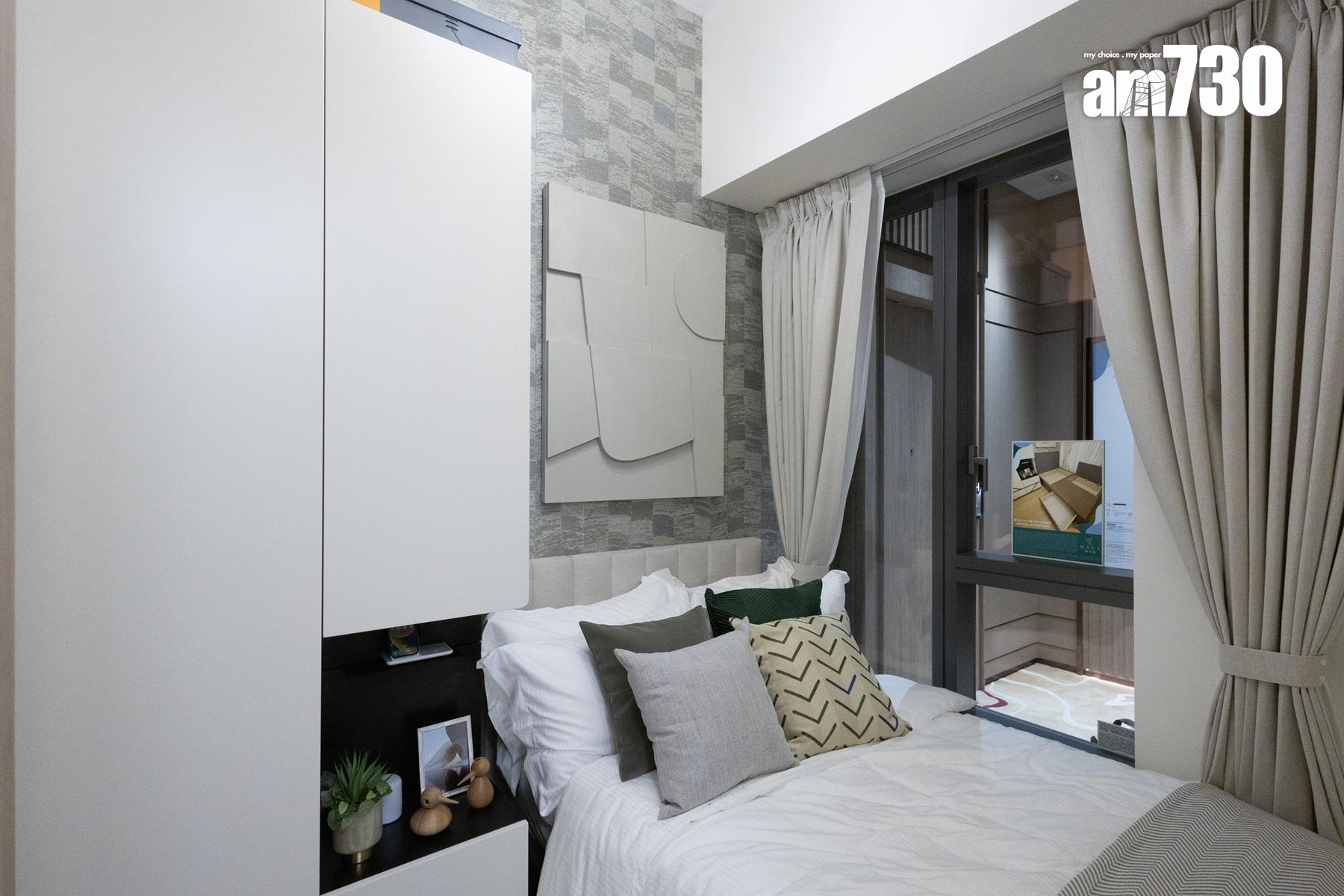 朗天峰示範單位|311呎一房配備傢俬套餐 設計風格充滿自然氣息(多圖有片)|元朗新盤