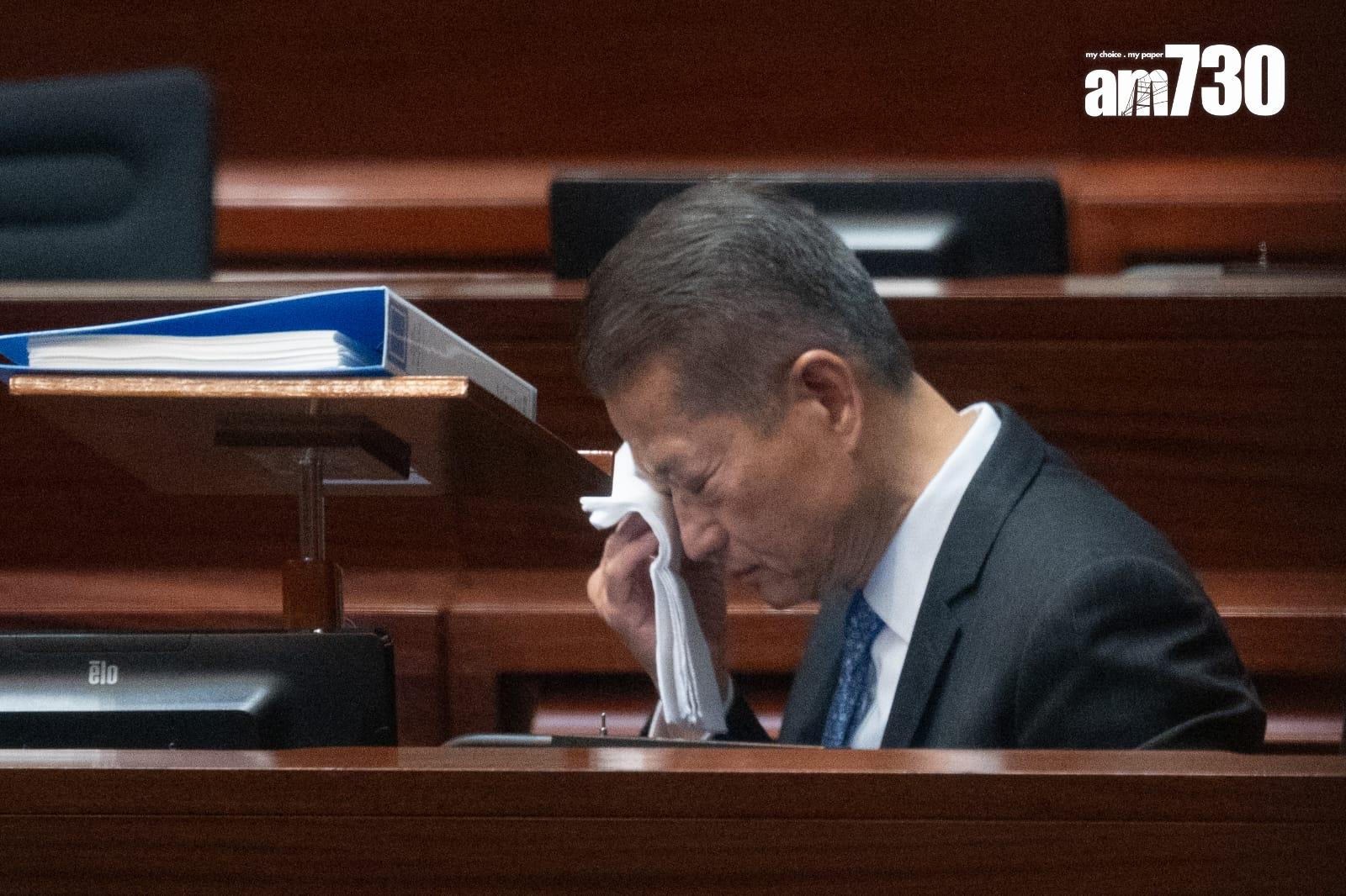 財政司司長陳茂波今日發表新一份《財政預算案》。(蘇文傑攝)