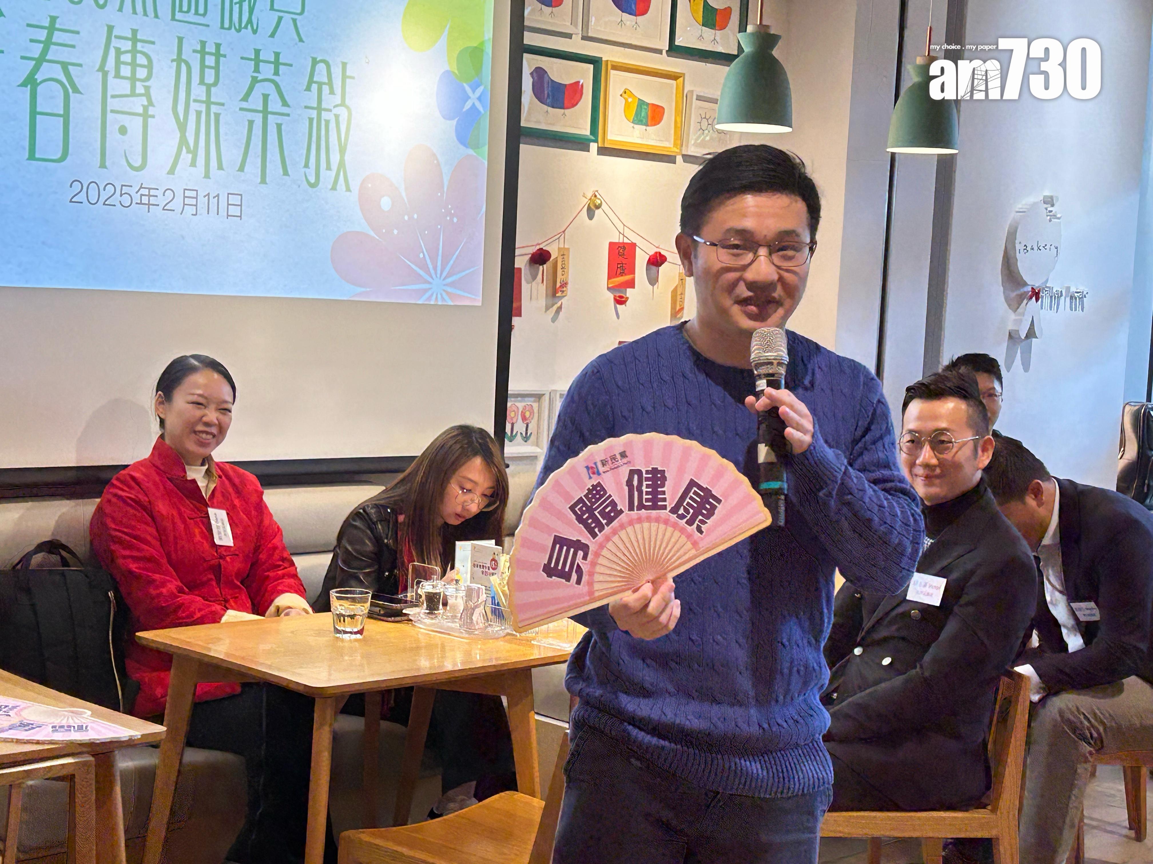 屯門區議員甘文鋒(陳芷晴攝)