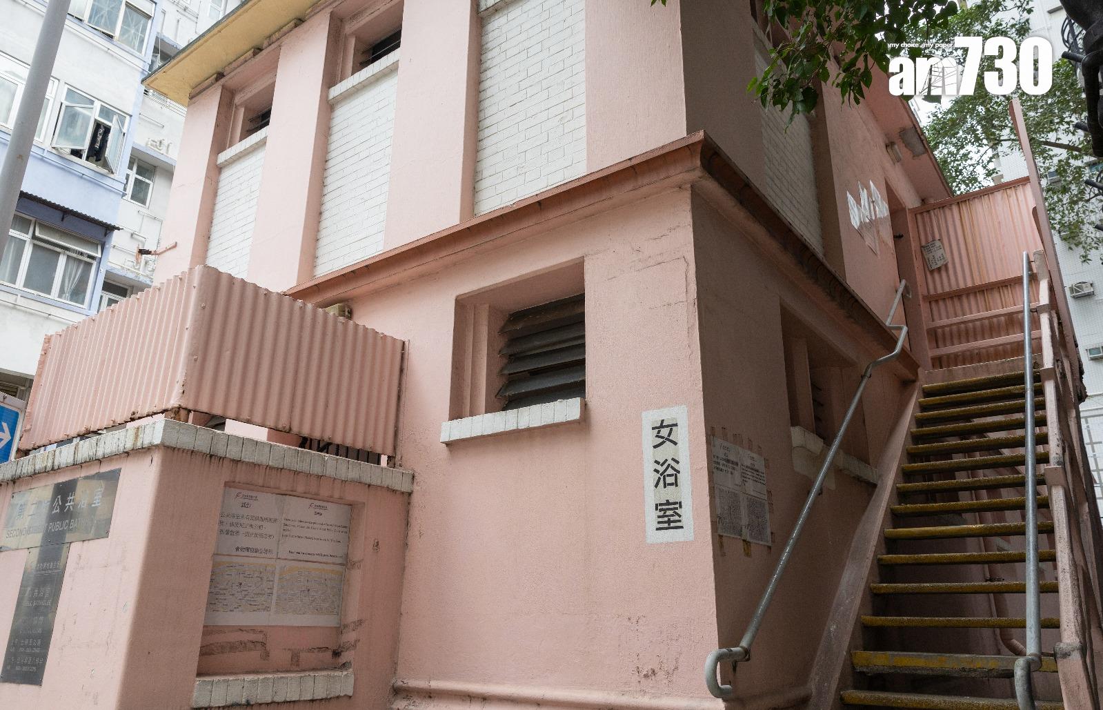 西營盤第二街公共浴室的女浴室設於上層,共有38格淋浴格(蘇文傑攝)