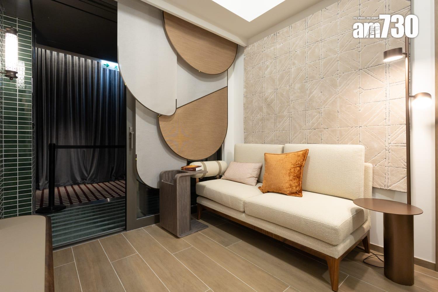 皇都示範單位|351呎連裝修一房採木系色調 設計優雅兼實用(多圖有片)|北角新盤