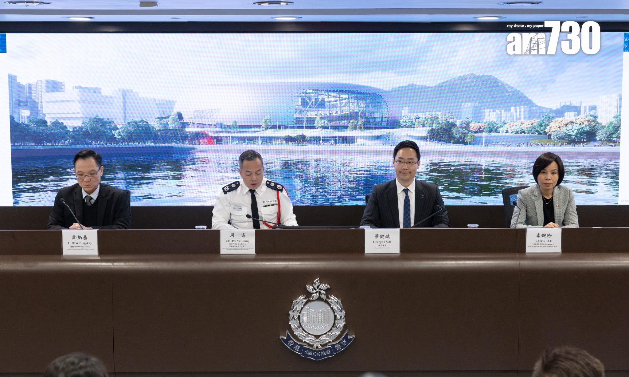 啟德體育園將於周日再舉行涉及綜藝活動的大型演練,會是體育園3月1日正式開幕前最後一次演練。(蘇文傑攝)