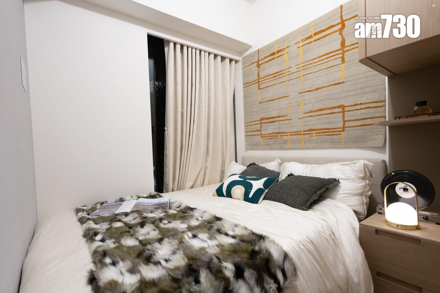 皇都示範單位|351呎連裝修一房採木系色調 設計優雅兼實用(多圖有片)|北角新盤