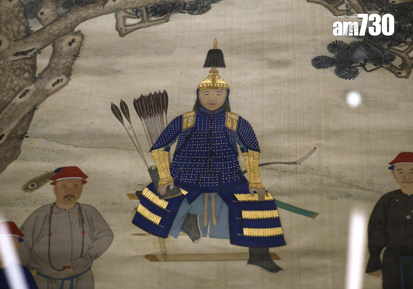 《康熙帝戎裝像》。(林俊源攝)