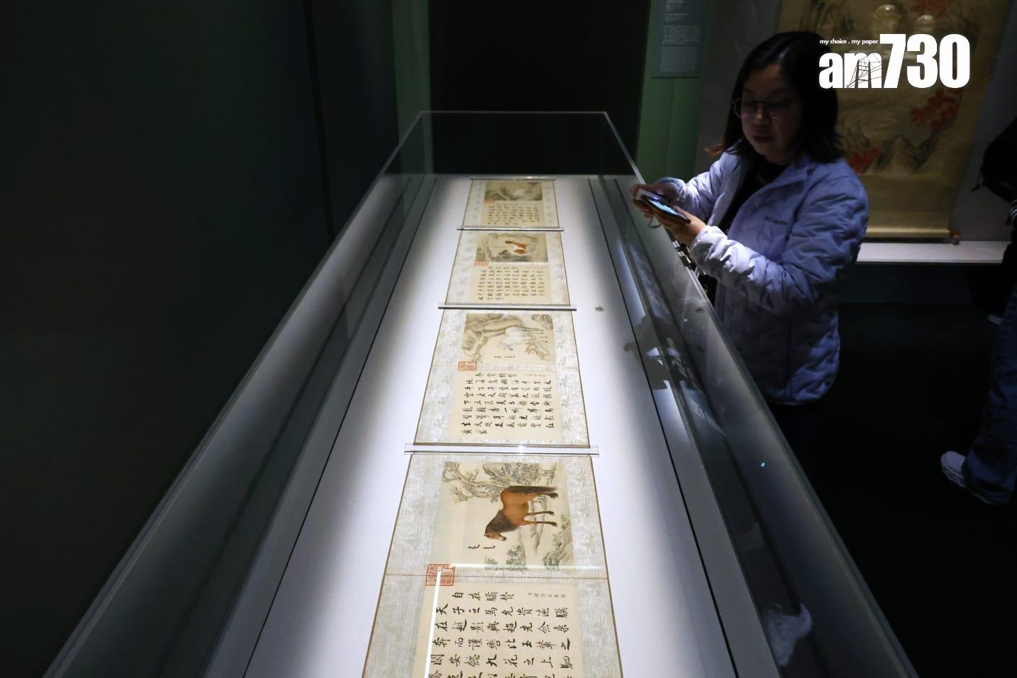 《十駿馬圖》。(林俊源攝)