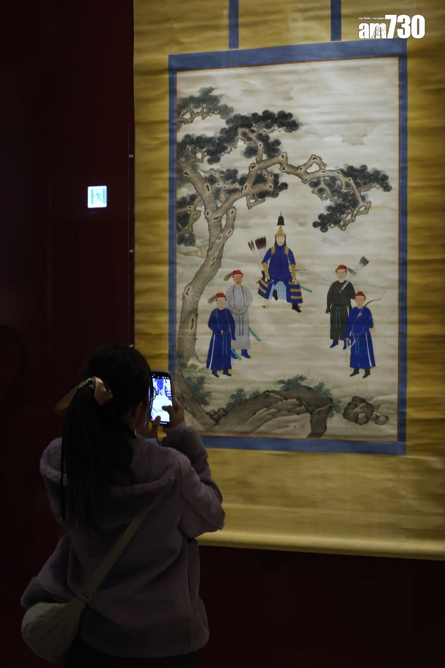 《康熙帝戎裝像》。(林俊源攝)