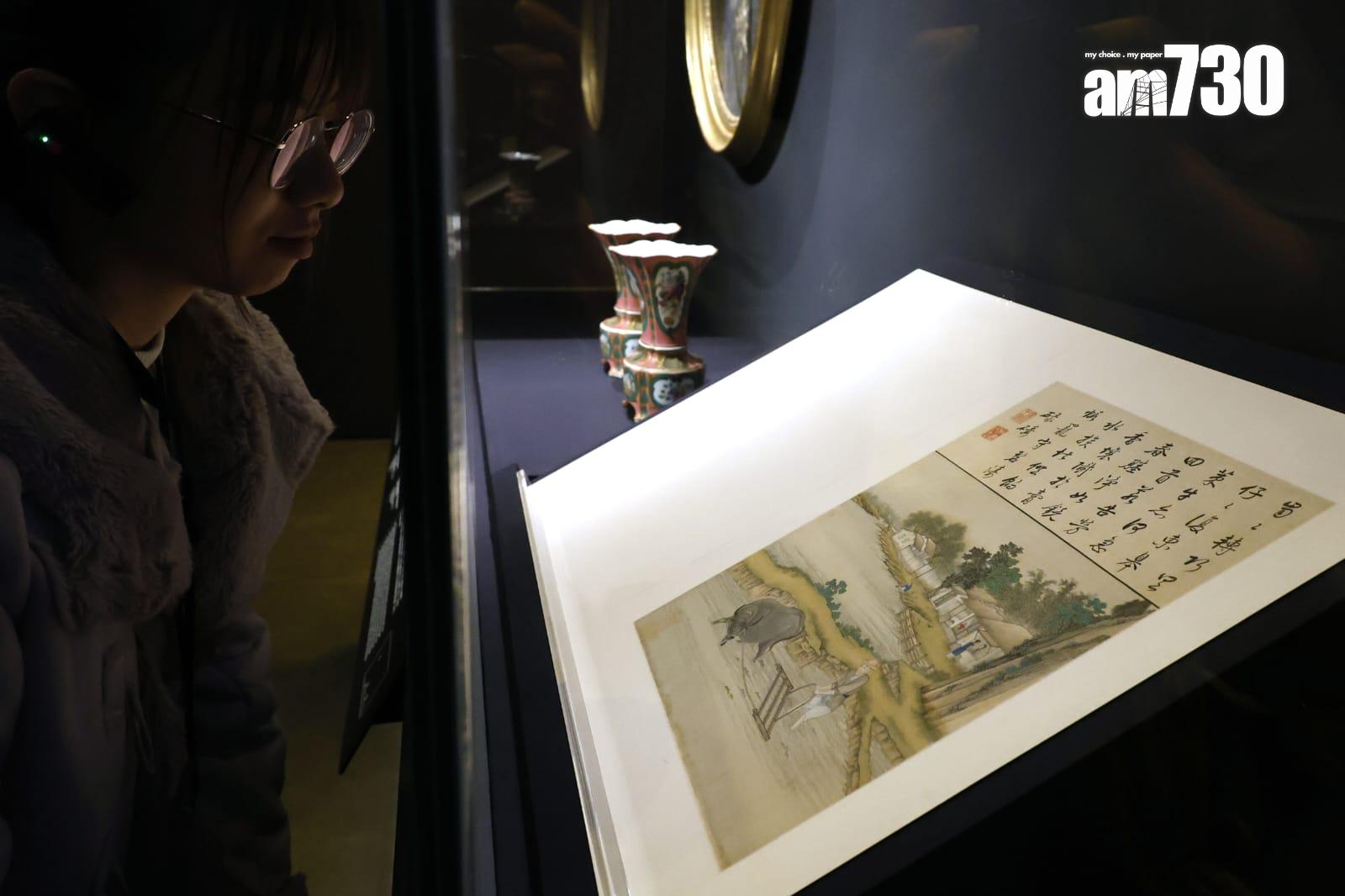 碌碡(《胤禛耕織圖》)。(林俊源攝)