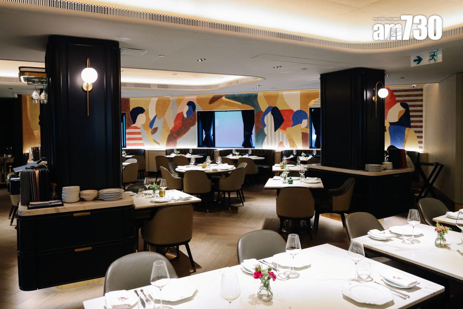 壁畫出自曾與CHANEL、Louis Vuitton等團隊合作的著名藝術家Elsa Jeandedieu,營造出輕鬆親切的氛圍 。(吳康琦攝)