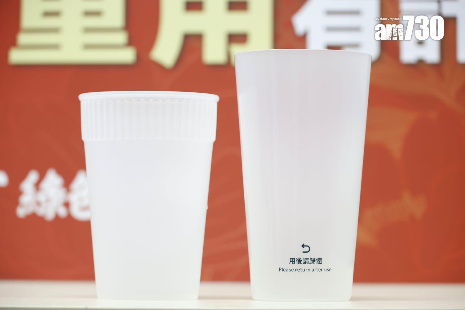 綠色和平促請政府盡快完善大型活動場館的減廢配套,提供重用杯借還服務。 (林俊源攝)