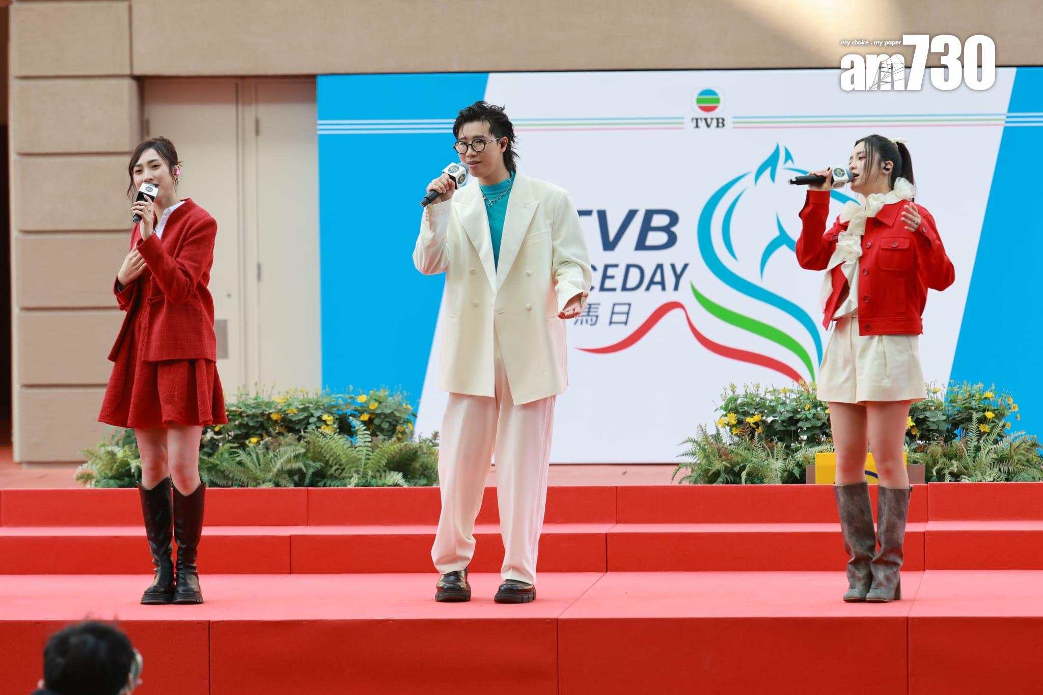 林智樂獲姚焯菲、鍾柔美讚有跳舞天份。(羅錦鴻攝)