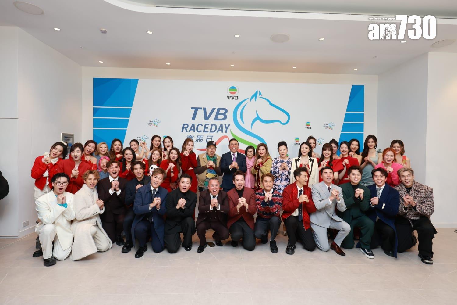 TVB主席許濤率領眾人跟傳媒見面。