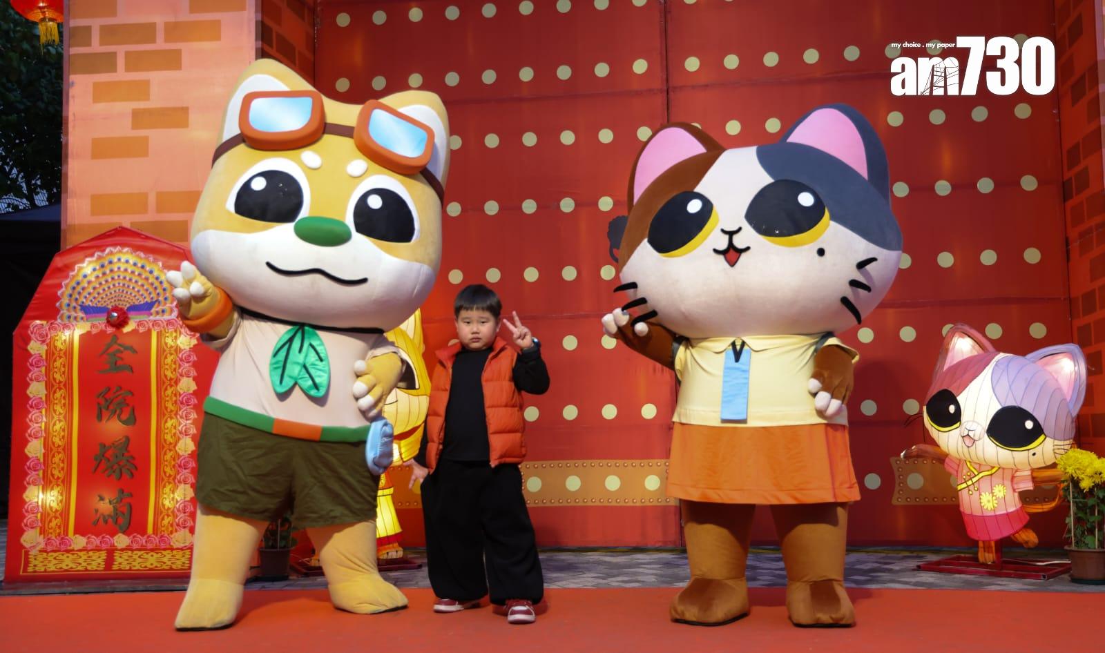 元宵綵燈明晚舉行 六米高大型宮燈成打卡亮點 (吳康琦攝)