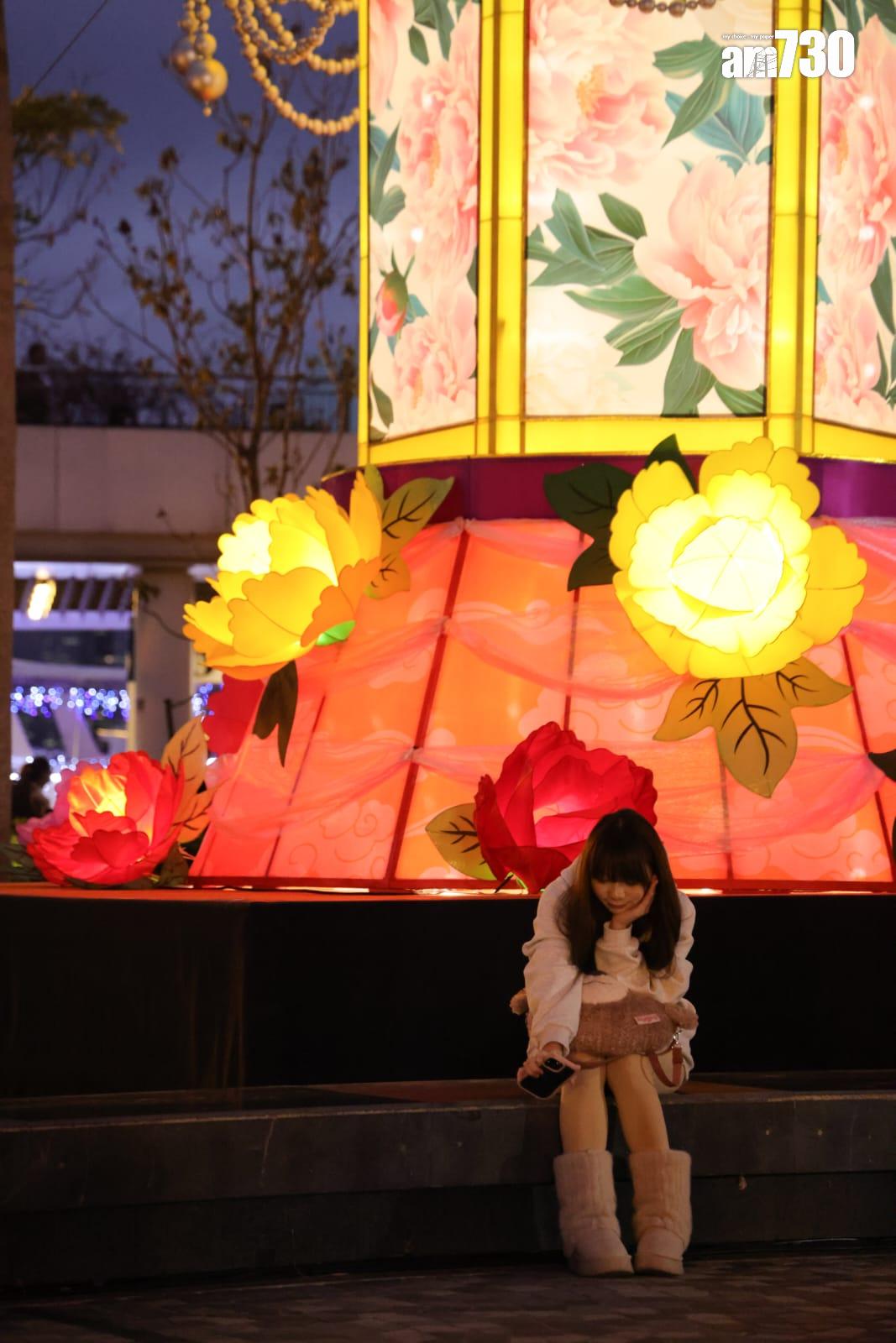 元宵綵燈明晚舉行 六米高大型宮燈成打卡亮點 (吳康琦攝)