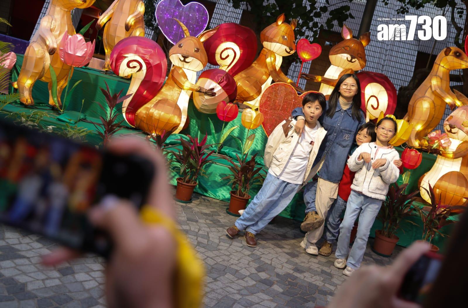 元宵綵燈明晚舉行 六米高大型宮燈成打卡亮點 (吳康琦攝)