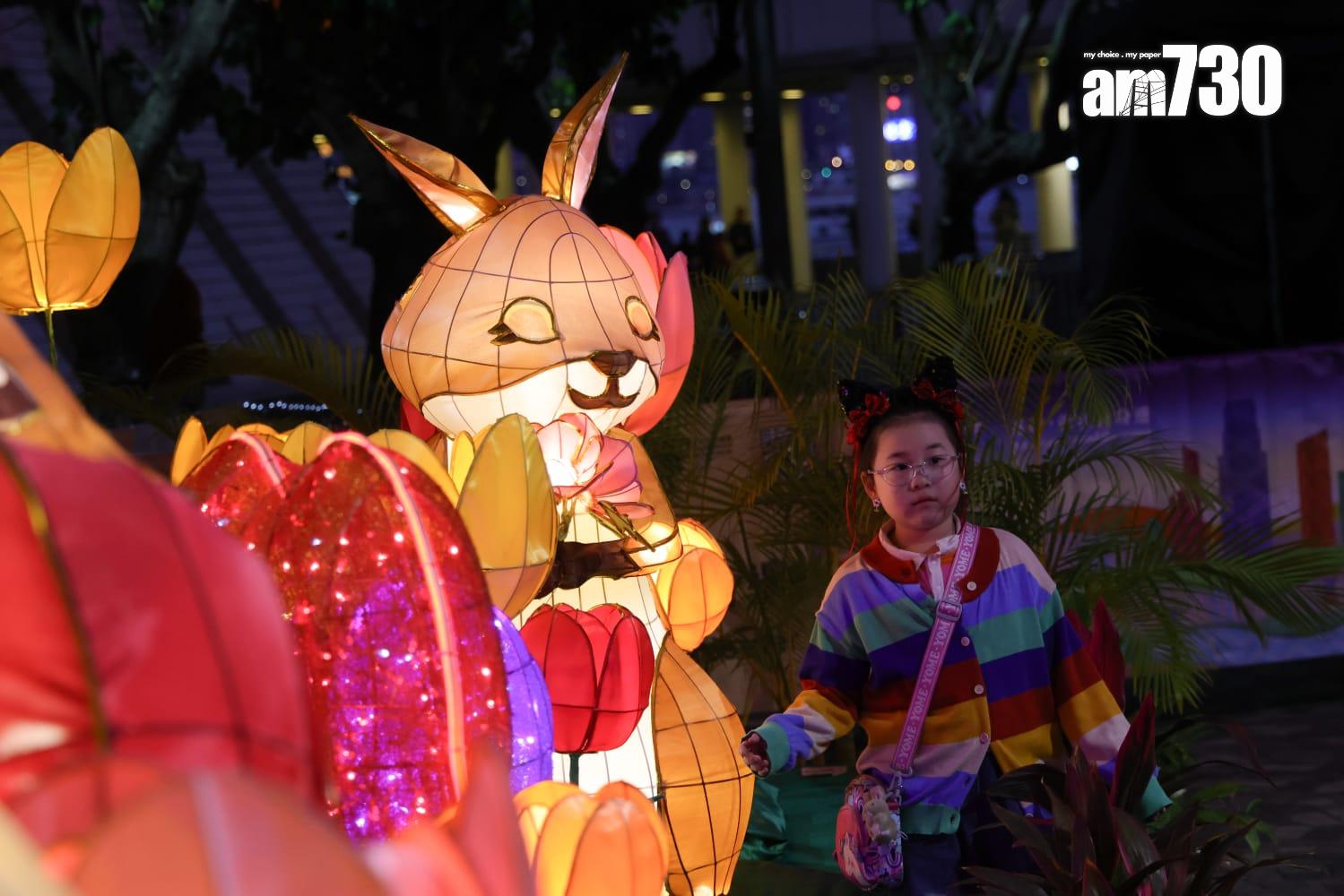 元宵綵燈明晚舉行 六米高大型宮燈成打卡亮點 (吳康琦攝)