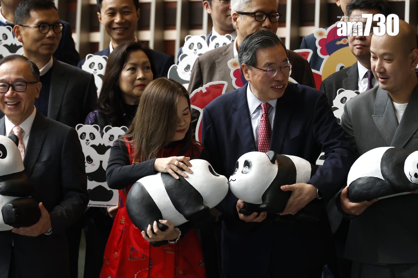 文化體育及旅遊局長羅淑佩及立法會主席梁君彥等出席開幕禮。(林俊源攝)