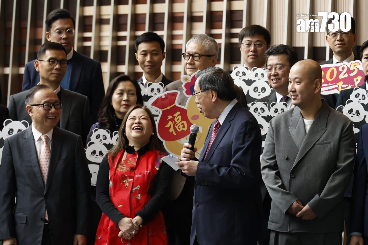 梁君彥透露有請教DeepSeek如何發展熊貓經濟。(林俊源攝)