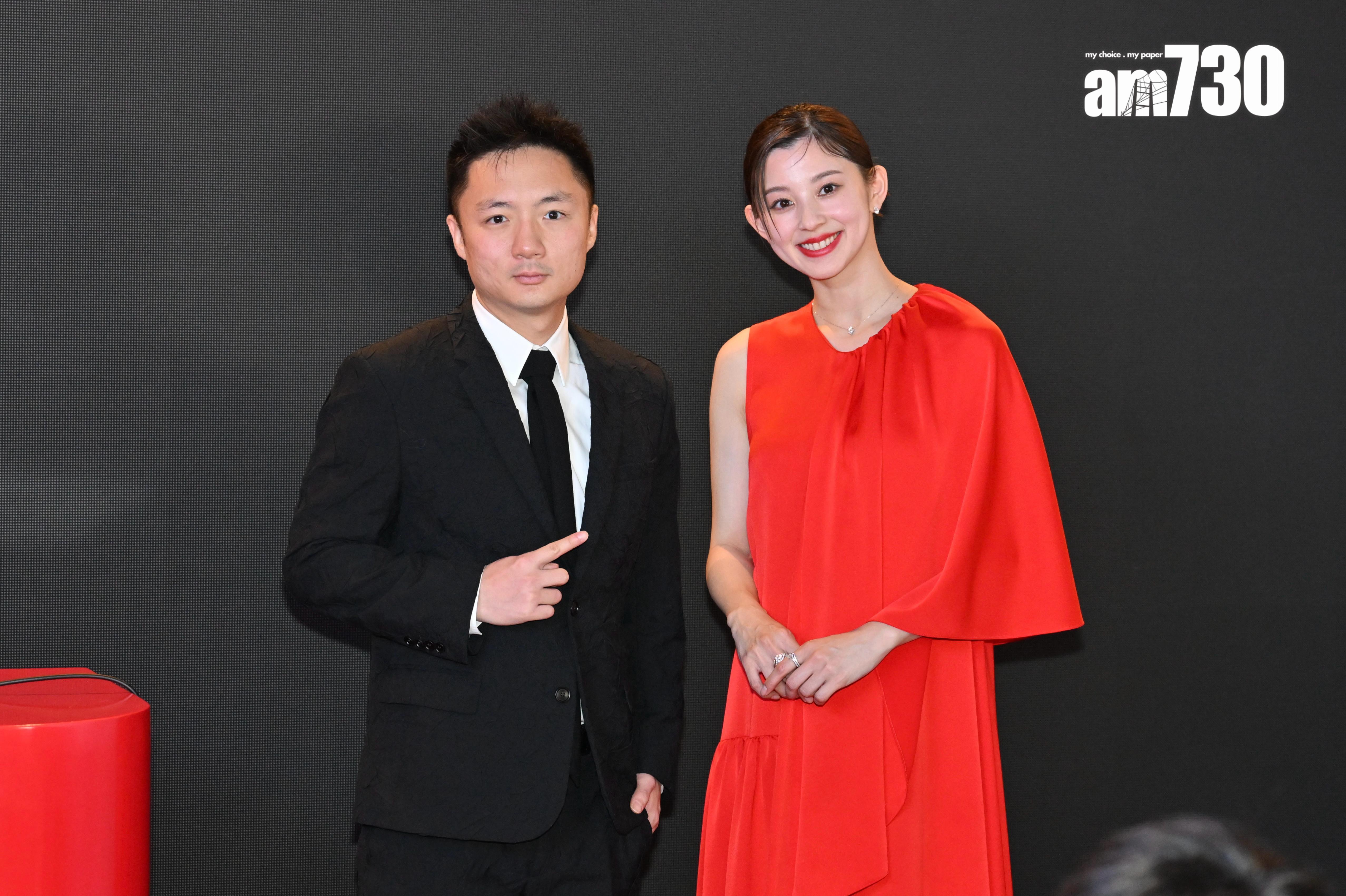 朝比奈彩宣布懷有第二胎之後,首次見傳媒。