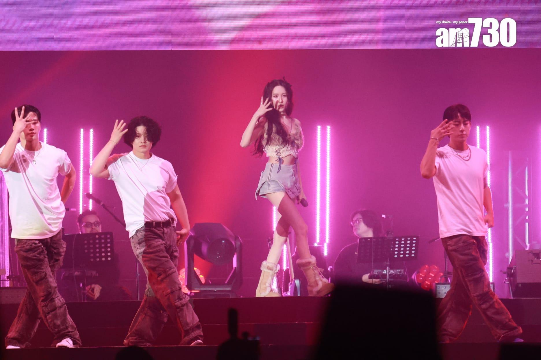 《Katch the Pop SUNMI x ANSON LO x JEREMY》音樂會。(羅錦鴻攝)