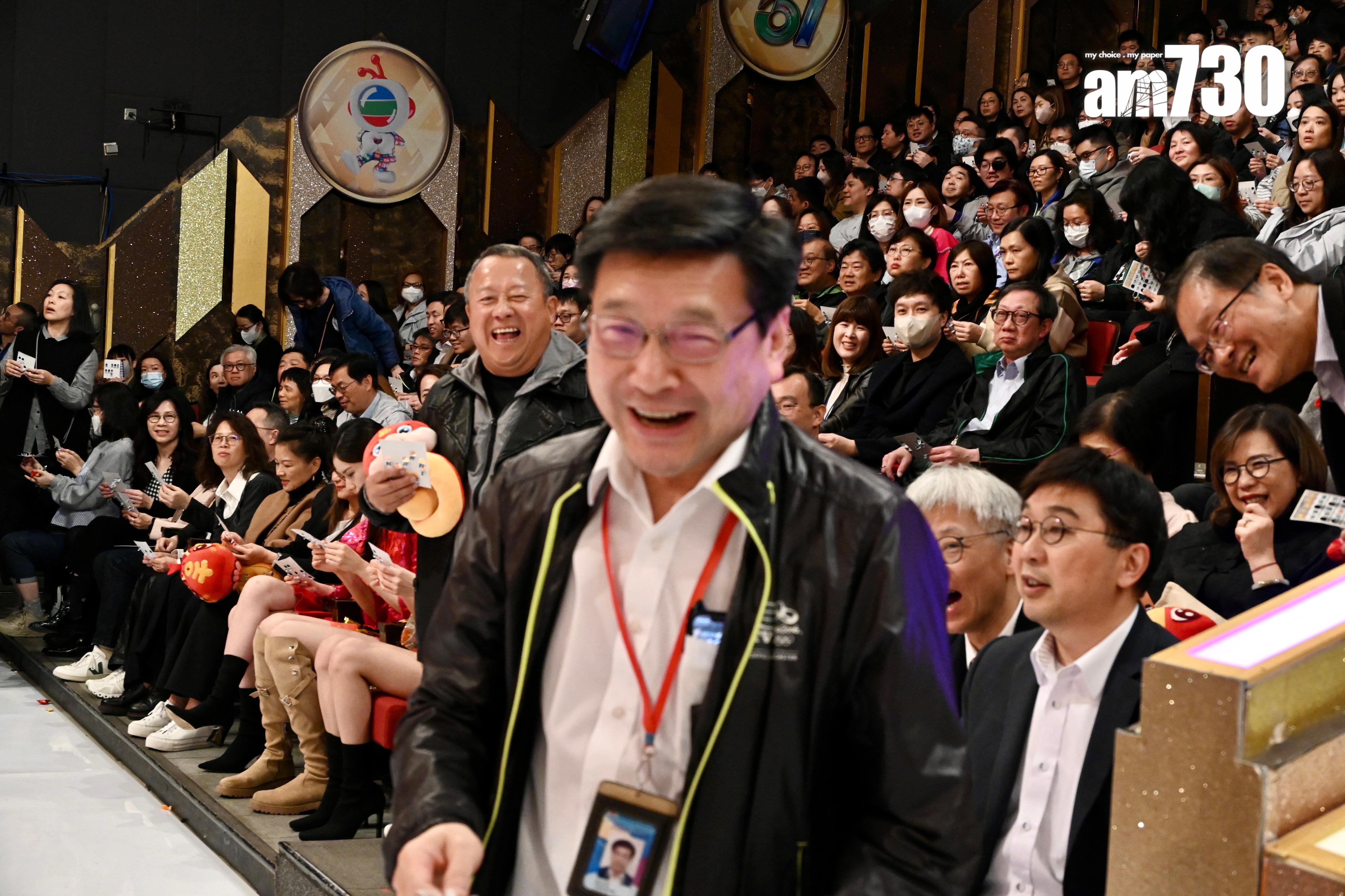 曾志偉笑稱高層抽中獎要炒魷。