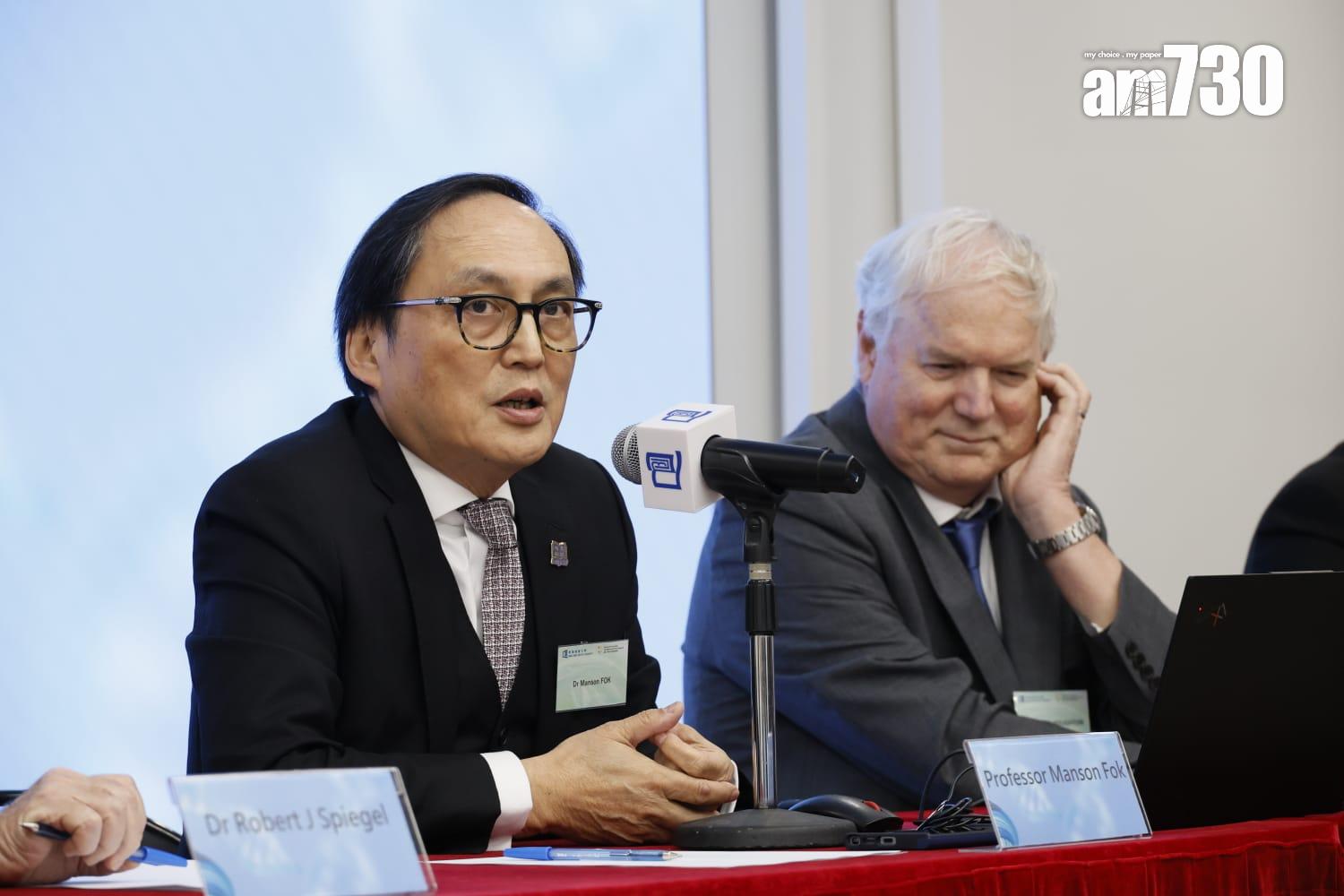 澳門科技大學醫學院院長兼浸大新醫學院籌備委員會聯席主席霍文遜。(林俊源攝)