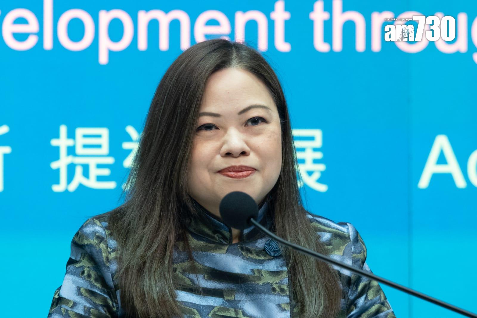 當局來年會向旅發局撥款12.35億元,羅淑佩指雖然看似較以往少,但旅發局本身有儲備。(蘇文傑攝)