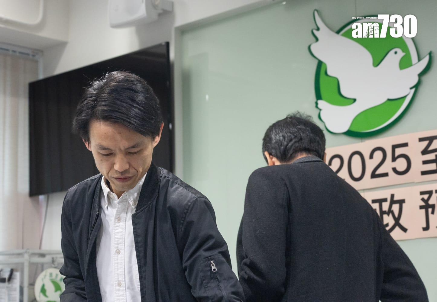 民主黨公布財政預算案建議,主席羅健熙作闡述。(蘇文傑攝)